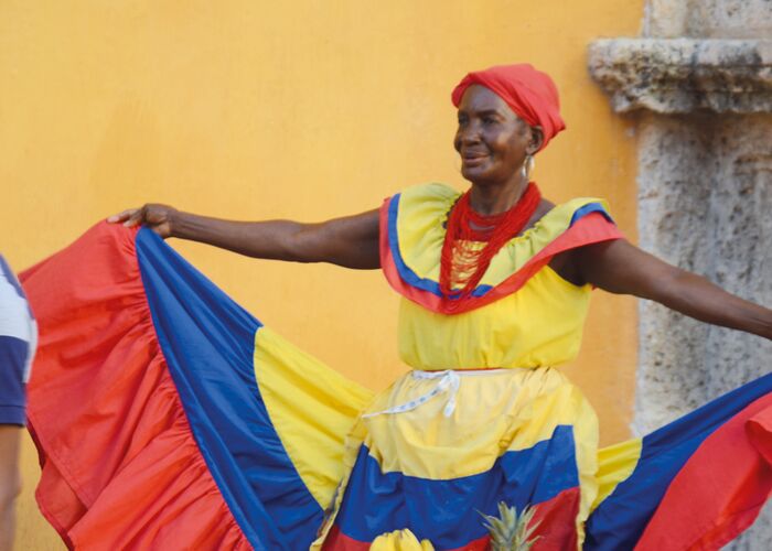 Marktfrau in Cartagena an der Karibikküste