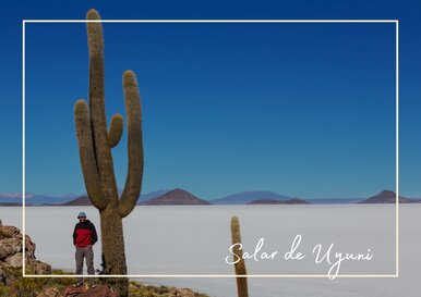Postkarte Salar de Uyuni