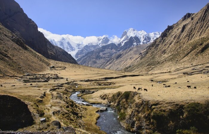 Landschaft nahe Jahuacocha in der Cordillera Huayhuash