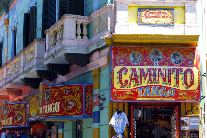 Beim Caminito im Stadtteil La Boca in Buenos Aires ist einiges geboten!