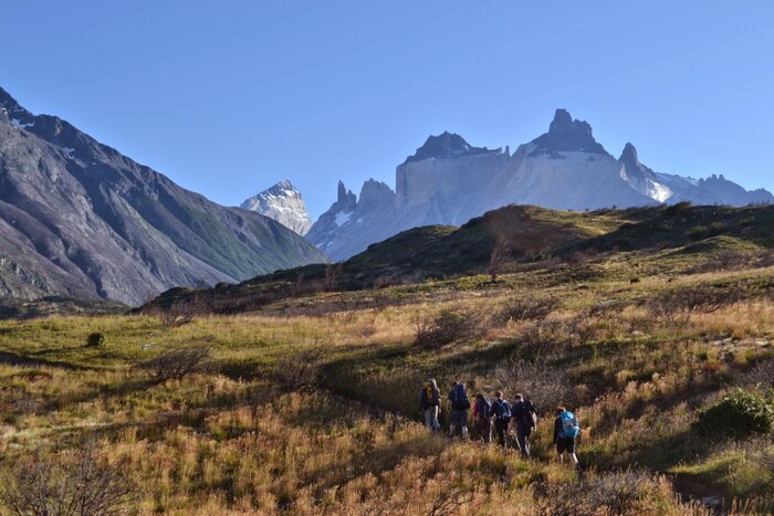 Wandergruppe im Torres del Paine Nationalpark
