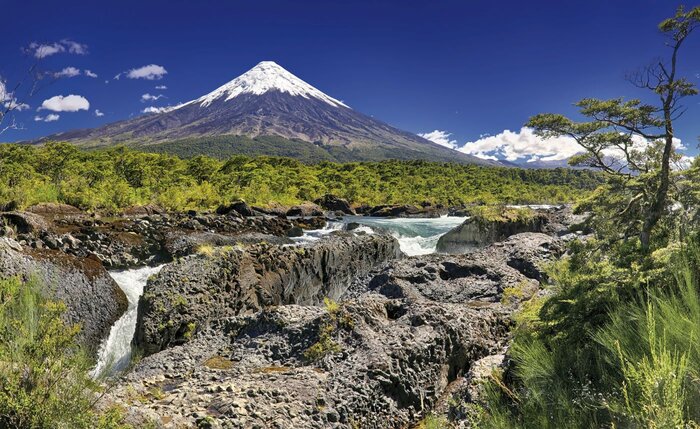 Petrohué-Wasserfälle & Vulkan Osorno