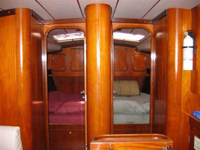 Schlafzimmer auf dem Boot