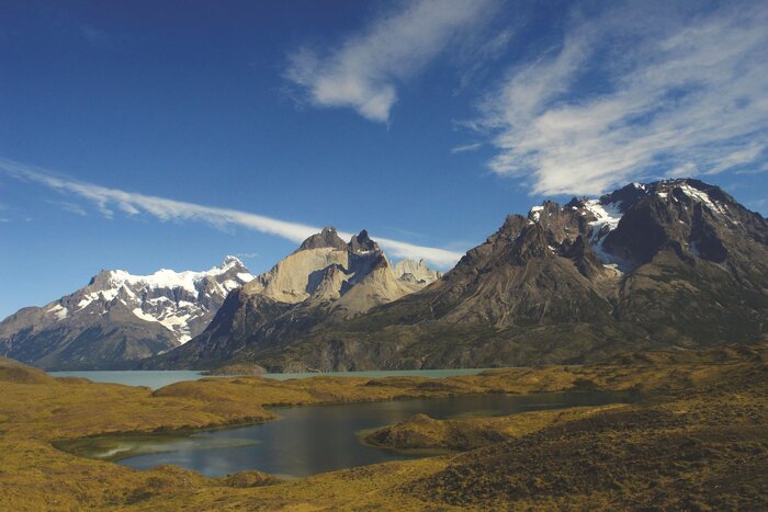 Bergensemble des Torres del Paine-Nationalparks, Patagonien