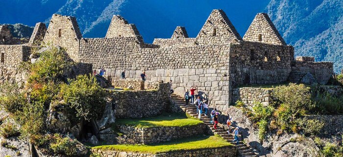 Besucher in Machu Picchu