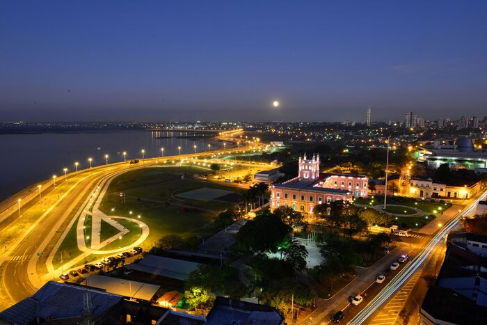 Blick über Asunción bei Nacht (© National Secretariat of Tourism of Paraguay)
