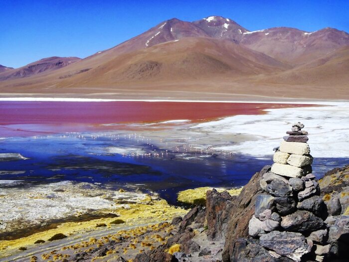Laguna Colorada auf dem Altiplano